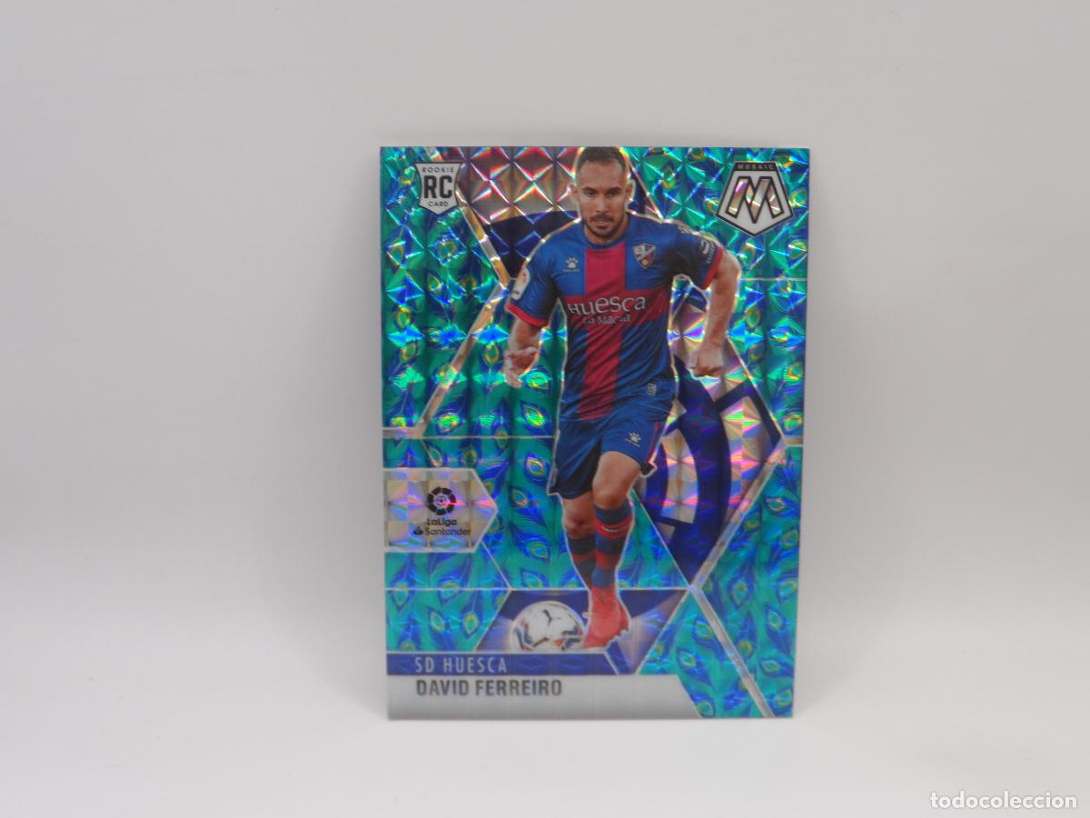 Cromos de f&uacute;tbol: 93 DAVID FERREIRO PARALELA PEACOCK HUESCA PANINI MOSAIC LIGA 2020 2021 20 21 PRIZM