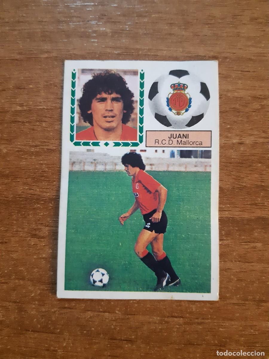 Cromos de f&uacute;tbol: Fichaje 25 Juani (Mallorca) Versi&oacute;n sin pintar Liga 83-84 ESTE. Nunca pegado, sin pegar