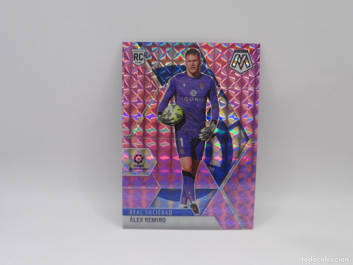 Cromos de f&uacute;tbol: 51 ALEX REMIRO NUMERADA /49 PURPLE PRIZM REAL SOCIEDAD PANINI MOSAIC LIGA 2020 2021 20 21 ROOKIE