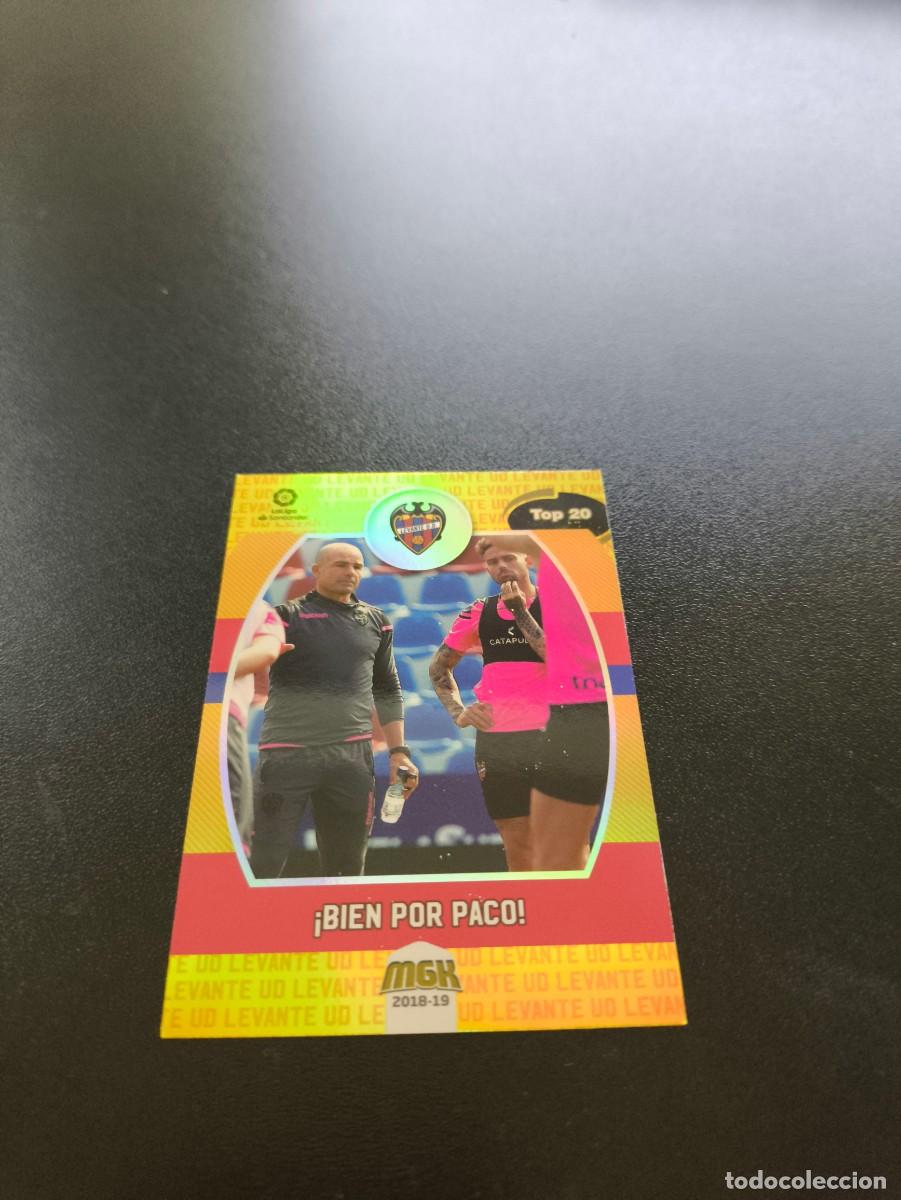 Cromos de f&uacute;tbol: 347 Bien por Paco TOP 20 LEVANTE PANINI LIGA MECRACRACKS MGK 2018 2019 18 19 NO ESTE ADRENALYN