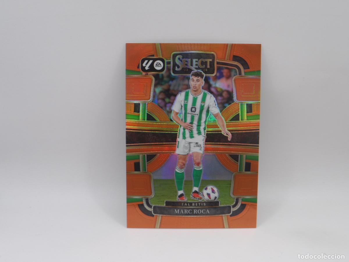 Cromos de f&uacute;tbol: 61 MARC ROCA NUMERADA /49 ORANGE BETIS PANINI SELECT LIGA 2023 2024 23 24 PRIZM