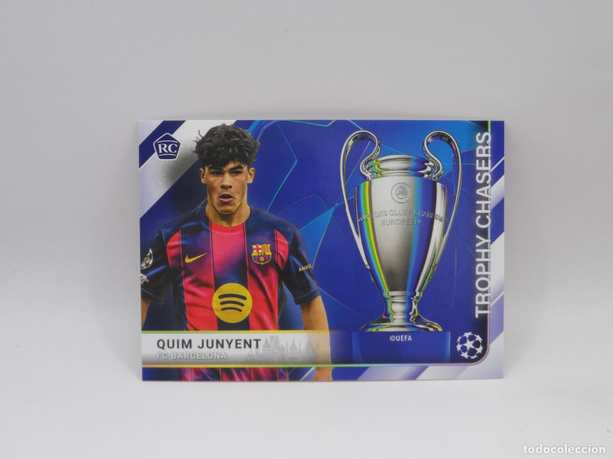 Fu&szlig;ball-Sticker: TC-29 QUIM JUNYENT ROOKIE BARCELONA TROPHY CHASERS TOPPS FLAGSHIP CHAMPIONS LEAGUE 2025 2026 25 26