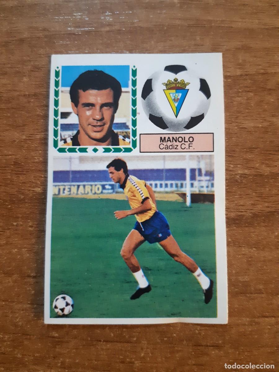 Football Stickers: Fichaje 21 Manolo (C&aacute;diz) Versi&oacute;n Liga 83-84 ESTE. Nunca pegado, sin pegar