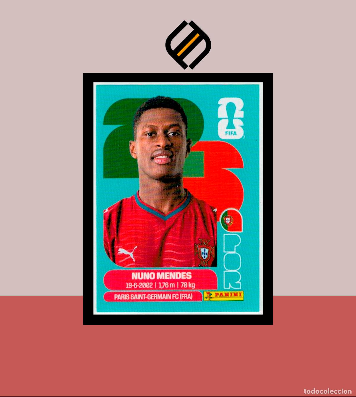 Cromos de f&uacute;tbol: PANINI FIFA CLUB WORLD CUP 2026 26 POR 7 NUNO MENDES PORTUGAL STICKER MUNDIAL MEX CAN USA