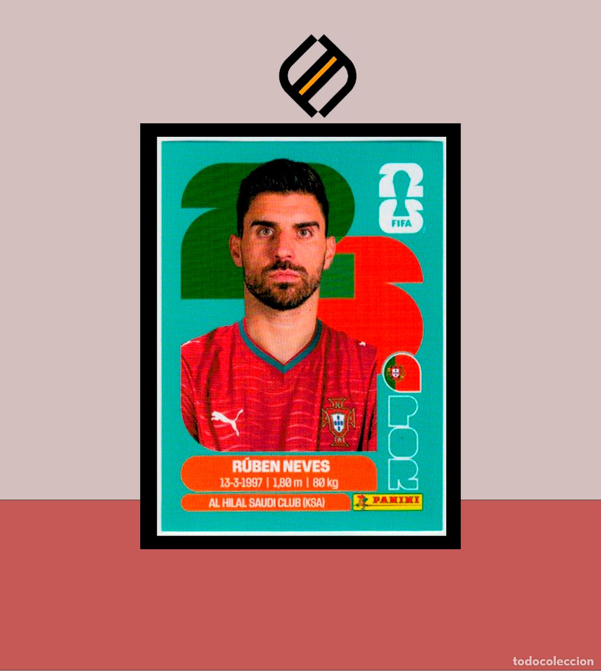 Cromos de f&uacute;tbol: PANINI FIFA CLUB WORLD CUP 2026 26 POR 11 R&Uacute;BEN NEVES PORTUGAL STICKER MUNDIAL MEX CAN USA