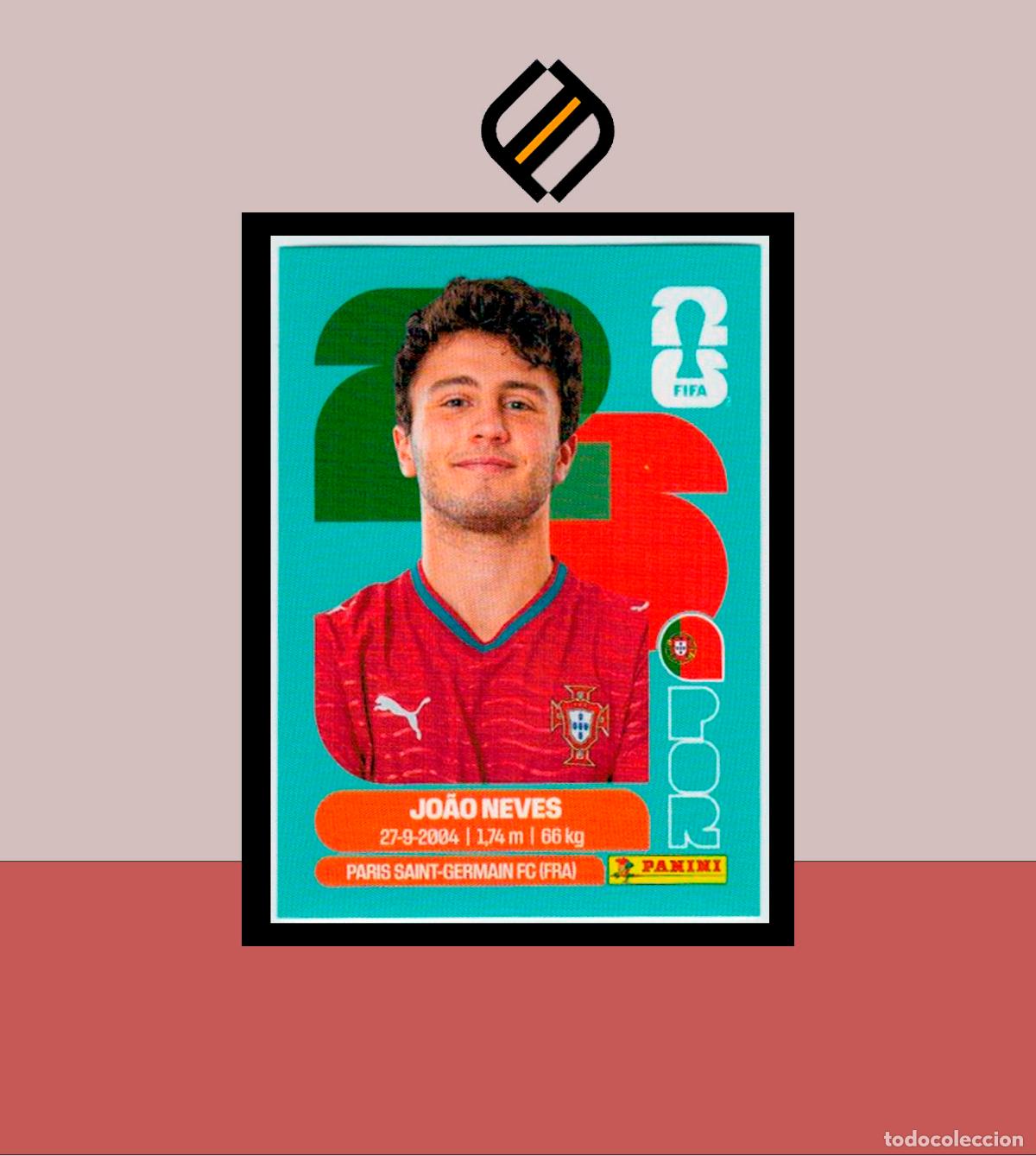 Cromos de f&uacute;tbol: PANINI FIFA CLUB WORLD CUP 2026 26 POR 14 JOAO NEVES PORTUGAL STICKER MUNDIAL MEX CAN USA