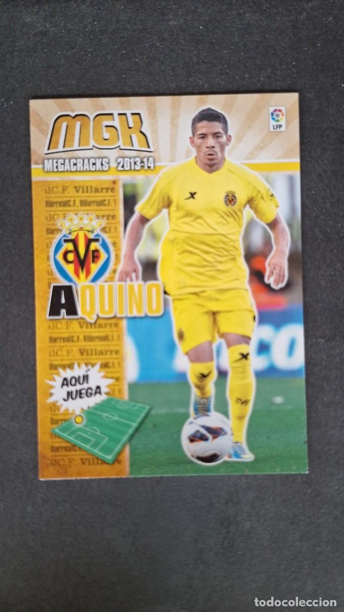 Cromos de f&uacute;tbol: L1 AQUINO VILLARREAL C. F. 355 PANINI MEGACRACKS 2013 2014 13 14