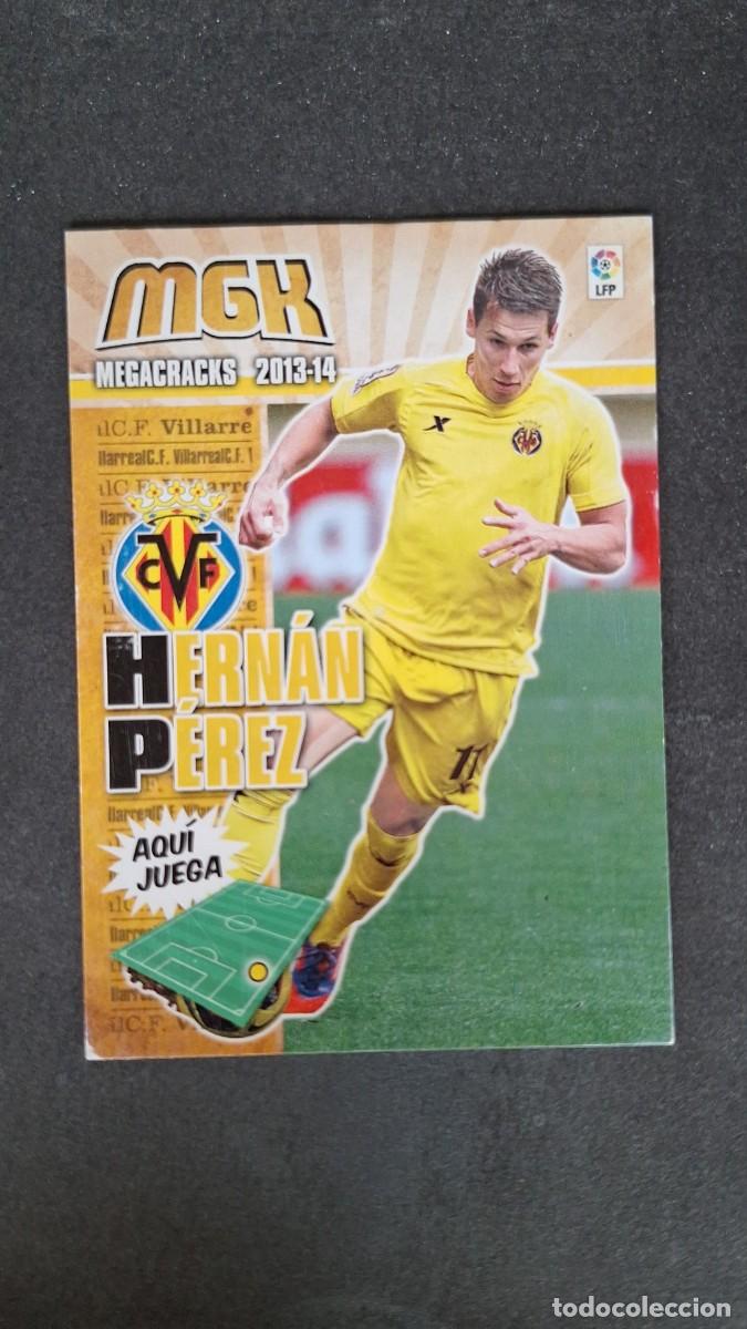 Cromos de f&uacute;tbol: L1 HERNAN PEREZ VILLARREAL C. F. 360 PANINI MEGACRACKS 2013 2014 13 14