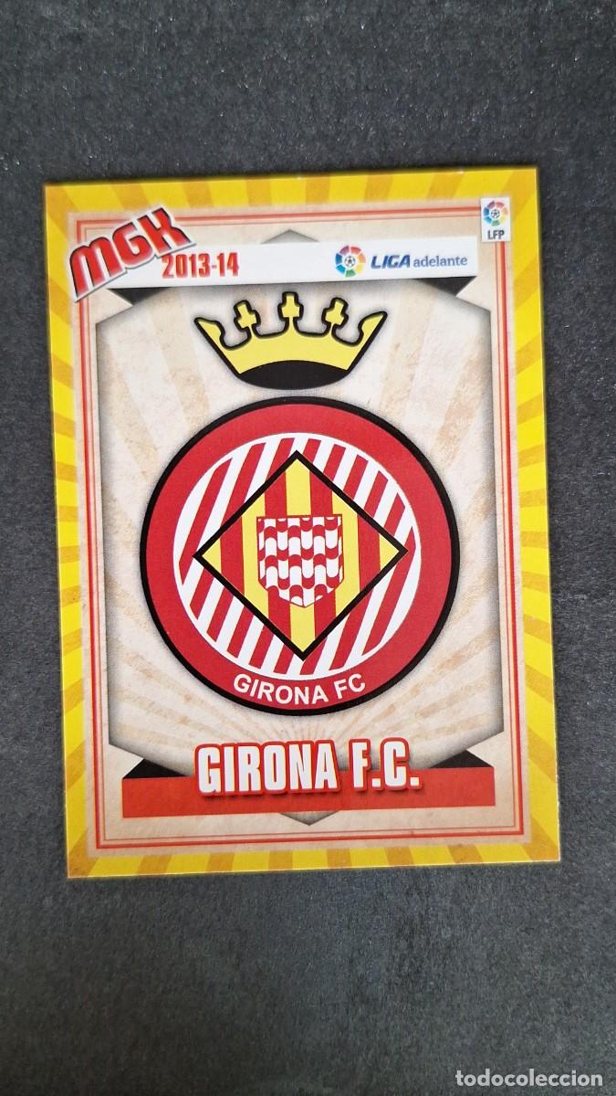 Cromos de f&uacute;tbol: L1 ESCUDO GIRONA F. C. LIGA ADELANTE SEGUNDA DIVISION 418 PANINI MEGACRACKS 2013 2014 13 14