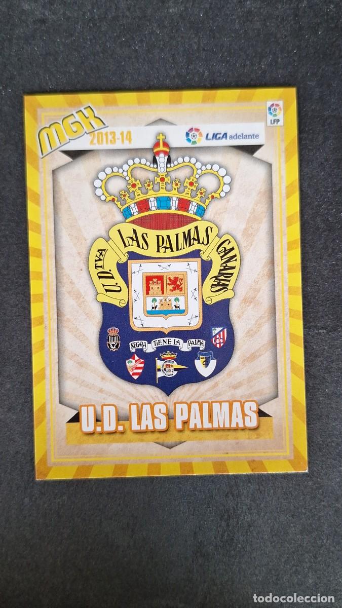 Cromos de f&uacute;tbol: L1 ESCUDO U. D. LAS PALMAS LIGA ADELANTE SEGUNDA DIVISION 420 PANINI MEGACRACKS 2013 2014 13 14
