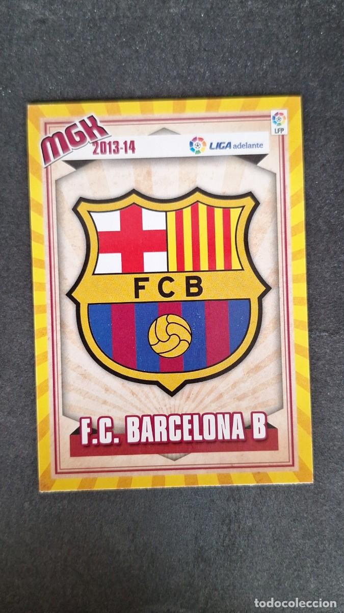 Cromos de f&uacute;tbol: L1 ESCUDO F. C. BARCELONA B LIGA ADELANTE SEGUNDA DIVISION 423 PANINI MEGACRACKS 2013 2014 13 14