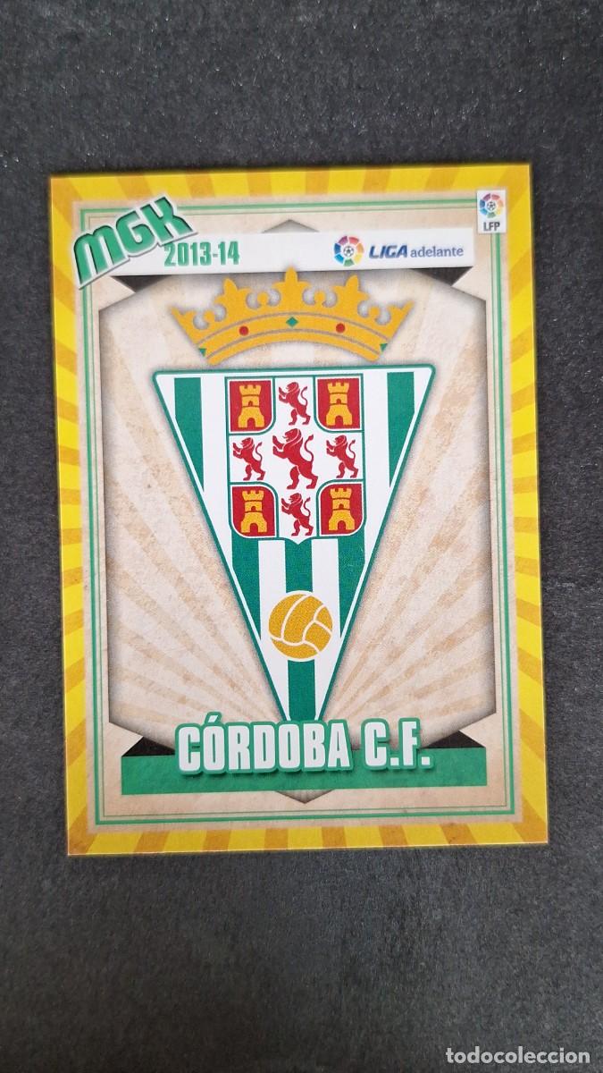 Cromos de f&uacute;tbol: L1 ESCUDO CORDOBA C. F. LIGA ADELANTE SEGUNDA DIVISION 428 PANINI MEGACRACKS 2013 2014 13 14