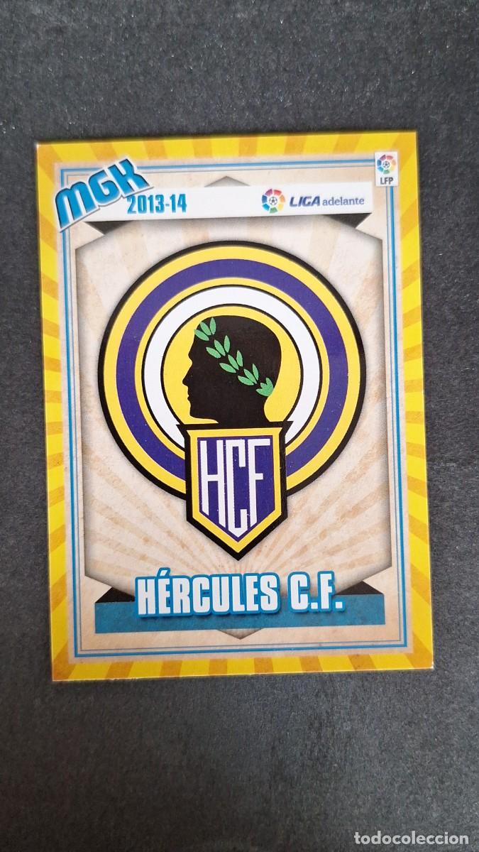 Cromos de f&uacute;tbol: L1 ESCUDO HERCULES C. F. LIGA ADELANTE SEGUNDA DIVISION 431 PANINI MEGACRACKS 2013 2014 13 14