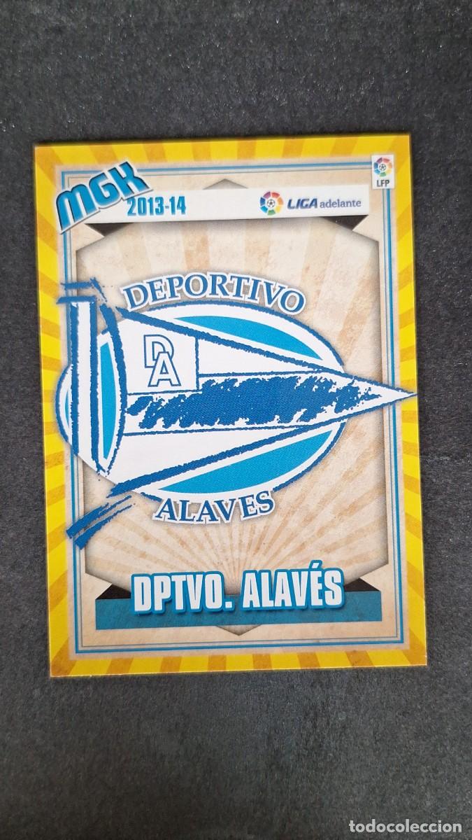 Cromos de f&uacute;tbol: L1 ESCUDO DEPORTIVO ALAVES LIGA ADELANTE SEGUNDA DIVISION 433 PANINI MEGACRACKS 2013 2014 13 14