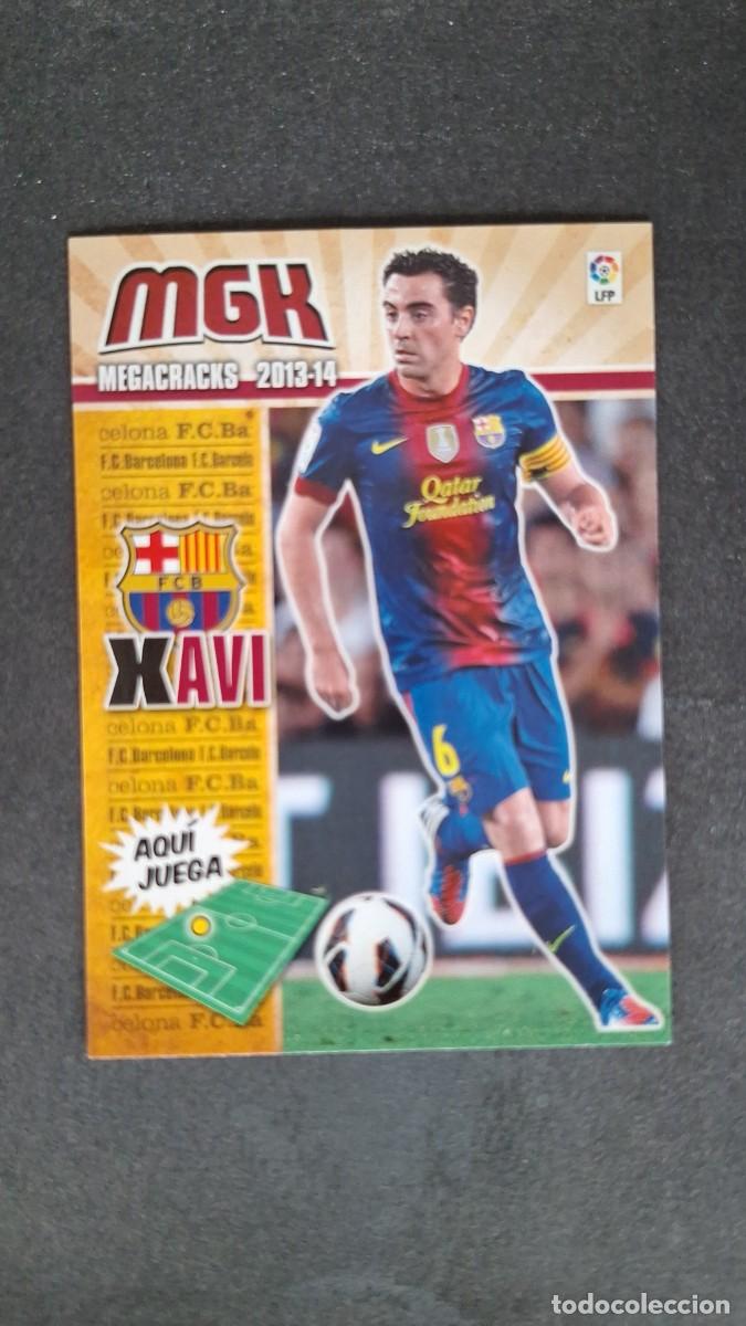 Cromos de f&uacute;tbol: L1 XAVI F. C. BARCELONA 64 PANINI MEGACRACKS 2013 2014 13 14