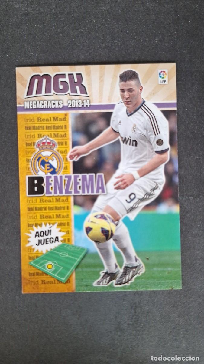 Cromos de f&uacute;tbol: L1 BENZEMA REAL MADRID 215 PANINI MEGACRACKS 2013 2014 13 14