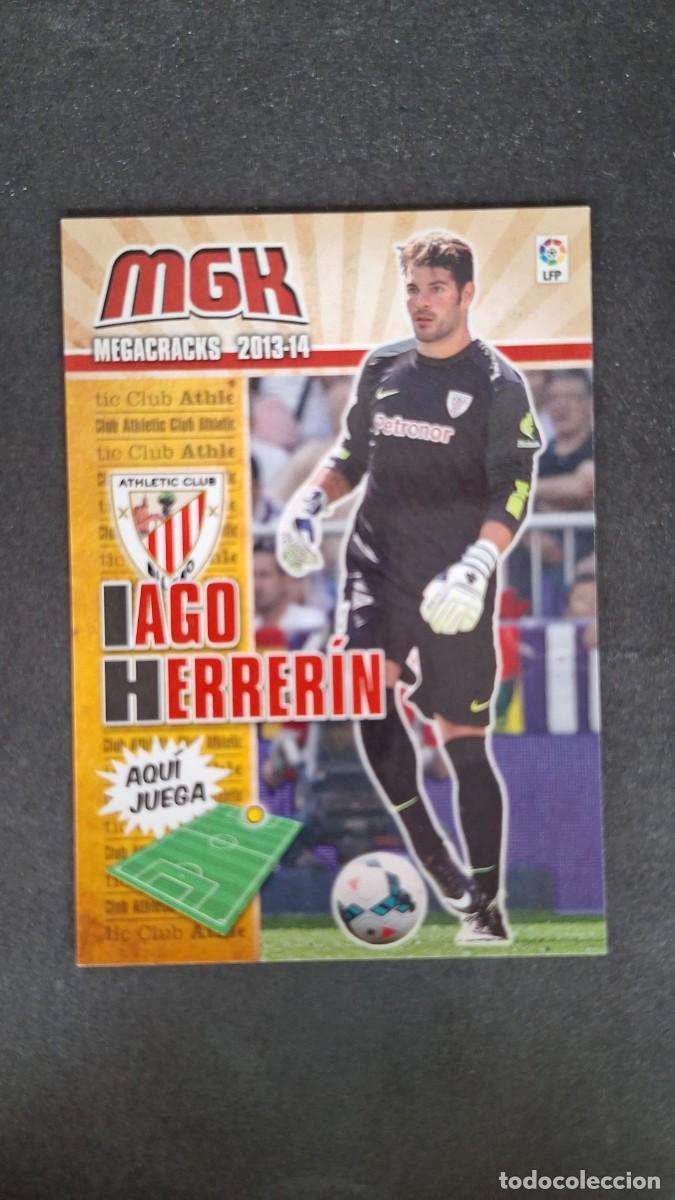 Cromos de f&uacute;tbol: L1 IAGO HERRERIN ATHLETIC CLUB DE BILBAO NUEVA FICHA 20 BIS PANINI MEGACRACKS 2013 2014 13 14