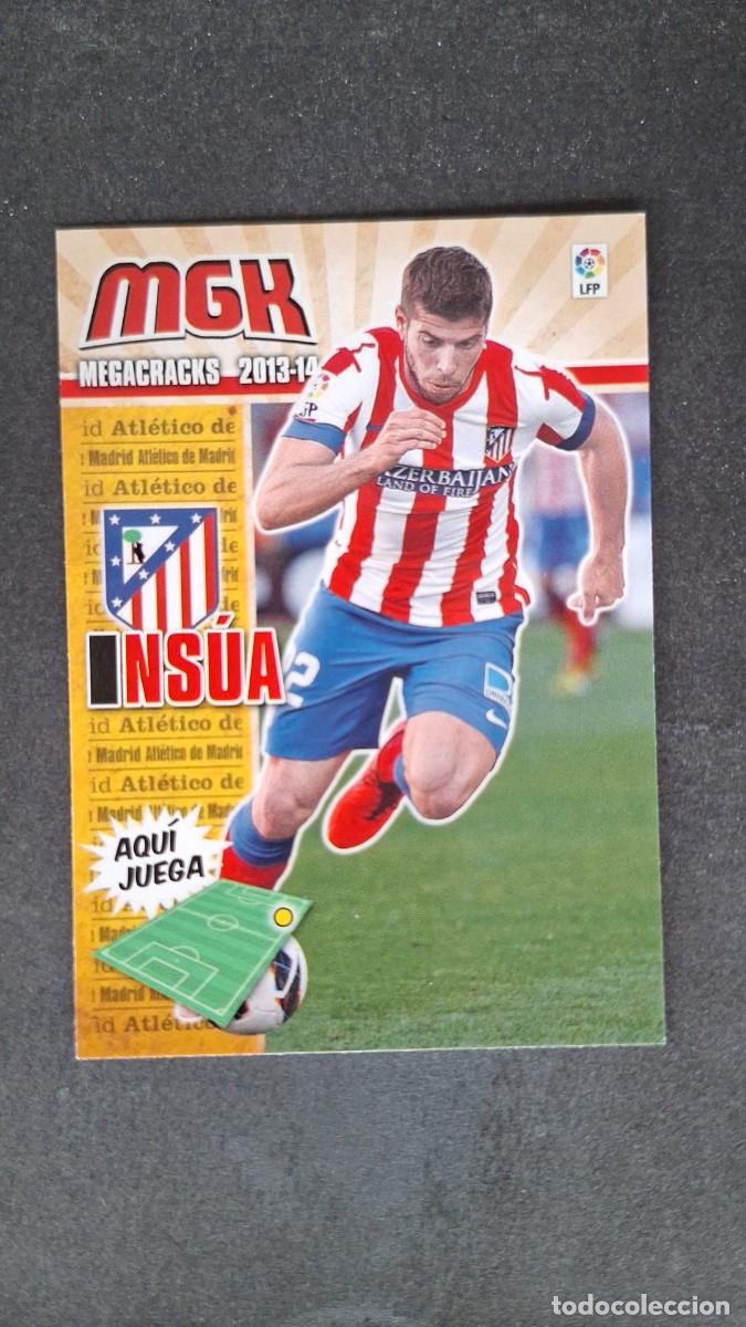 Cromos de f&uacute;tbol: L1 INSUA ATLETICO DE MADRID NUEVA FICHA 40 BIS PANINI MEGACRACKS 2013 2014 13 14