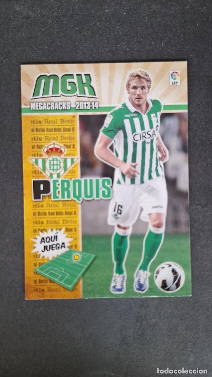 Cromos de f&uacute;tbol: L1 PERQUIS REAL BETIS BALOMPIE NUEVA FICHA 78 BIS PANINI MEGACRACKS 2013 2014 13 14