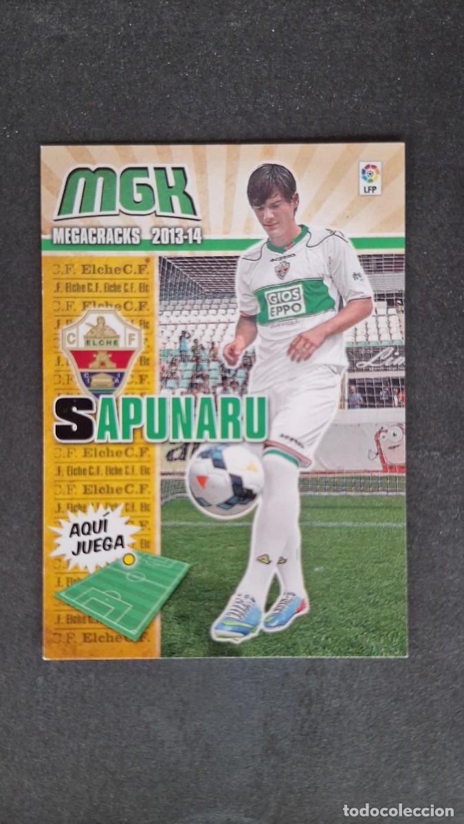 Cromos de f&uacute;tbol: L1 SAPUNARU ELCHE C. F. NUEVA FICHA 112 BIS PANINI MEGACRACKS 2013 2014 13 14