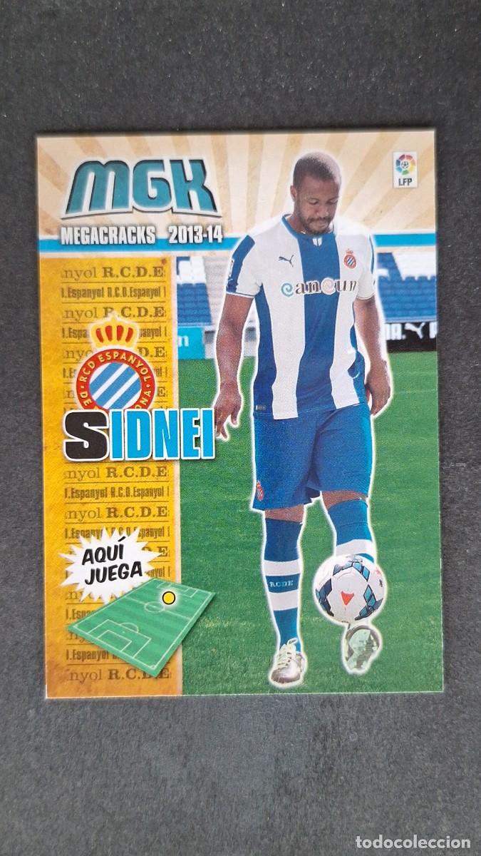 Cromos de f&uacute;tbol: L1 SIDNEI R. C. D. ESPA&Ntilde;OL NUEVA FICHA 134 BIS PANINI MEGACRACKS 2013 2014 13 14