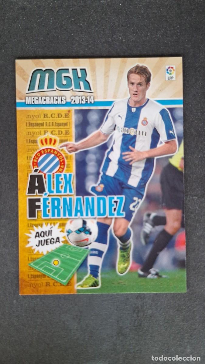 Cromos de f&uacute;tbol: L1 ALEX FERNANDEZ R. C. D. ESPA&Ntilde;OL NUEVA FICHA 138 BIS PANINI MEGACRACKS 2013 2014 13 14