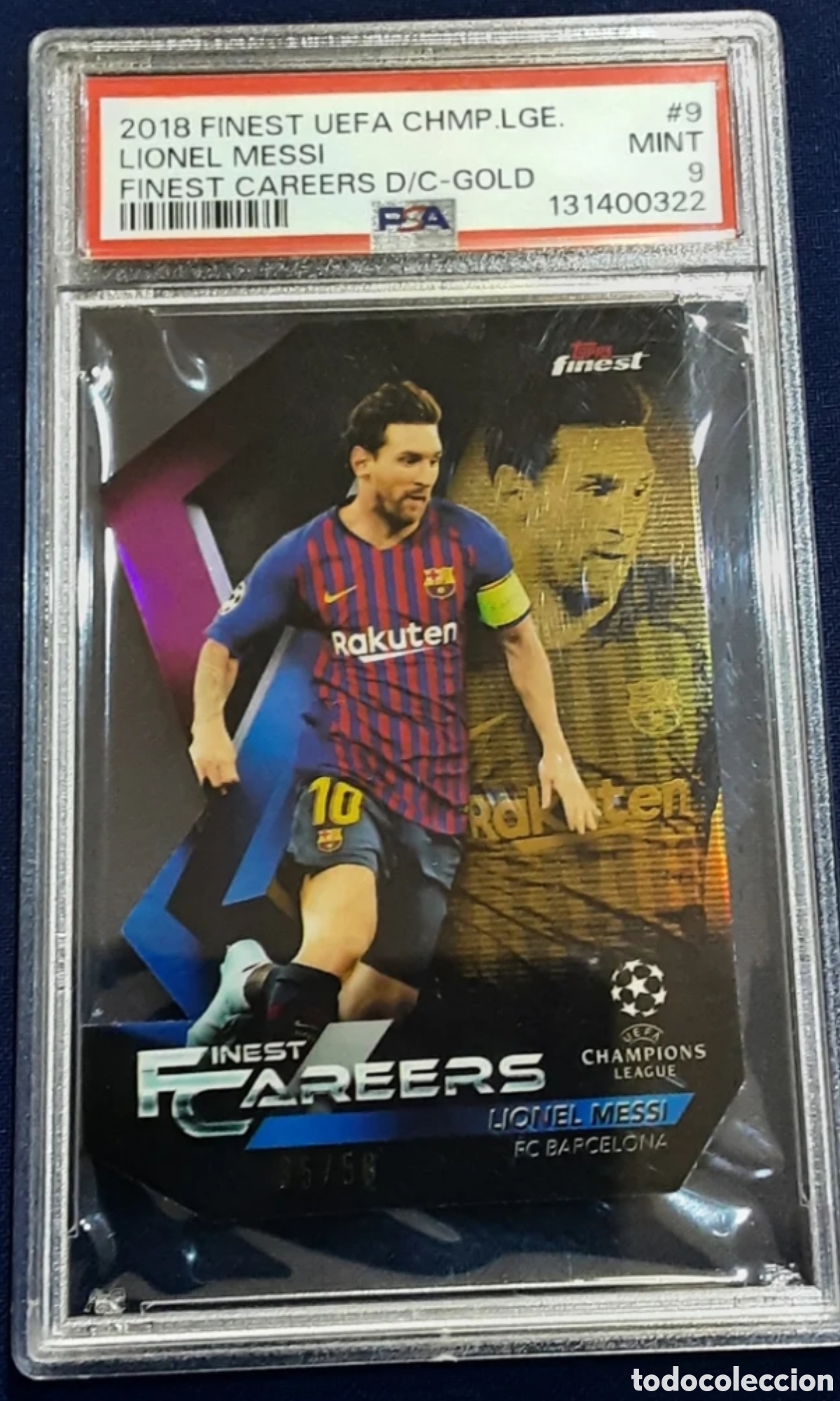 Cromos de f&uacute;tbol: Lionel Messi Fc Barcelona Gold