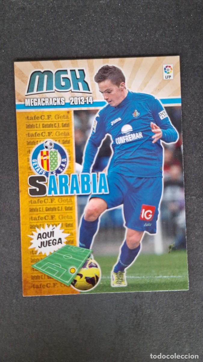 Cromos de f&uacute;tbol: L1 SARABIA GETAFE C. F. NUEVA FICHA 161 BIS PANINI MEGACRACKS 2013 2014 13 14
