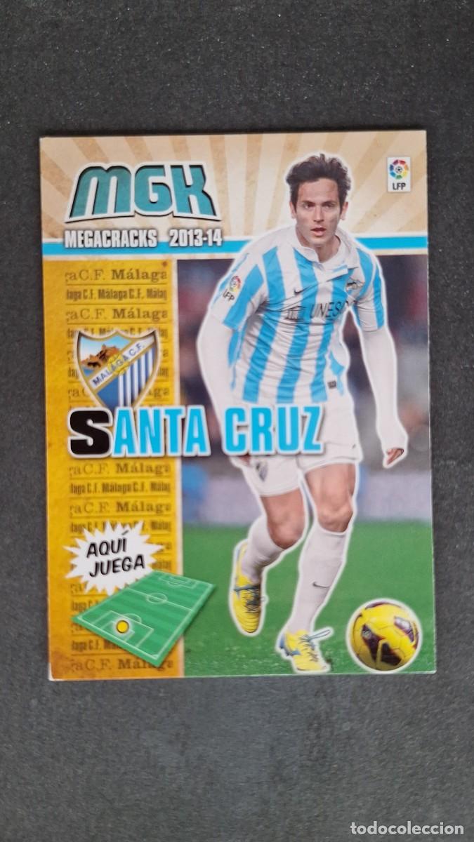 Cromos de f&uacute;tbol: L1 SANTA CRUZ CORREGIDO MALAGA C. F. NUEVA FICHA 234 BIS PANINI MEGACRACKS 2013 2014 13 14
