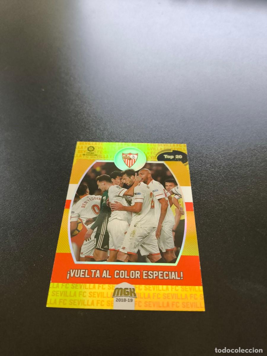 Cromos de f&uacute;tbol: 455 Vuelta al Color Especial SEVILLA PANINI LIGA MECRACRACKS MGK 2018 2019 18 19 NO ESTE ADRENALYN