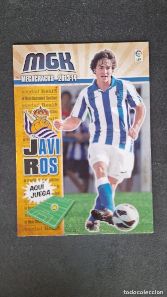 Cromos de f&uacute;tbol: L1 JAVI ROS REAL SOCIEDAD NUEVA FICHA 280 BIS PANINI MEGACRACKS 2013 2014 13 14