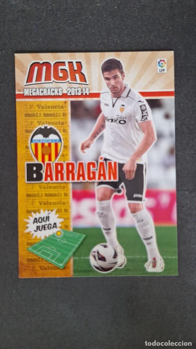 Cromos de f&uacute;tbol: L1 BARRAGAN VALENCIA C. F. NUEVA FICHA 315 BIS PANINI MEGACRACKS 2013 2014 13 14