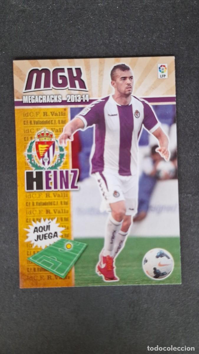 Cromos de f&uacute;tbol: L1 HEINZ REAL VALLADOLID NUEVA FICHA 330 BIS PANINI MEGACRACKS 2013 2014 13 14
