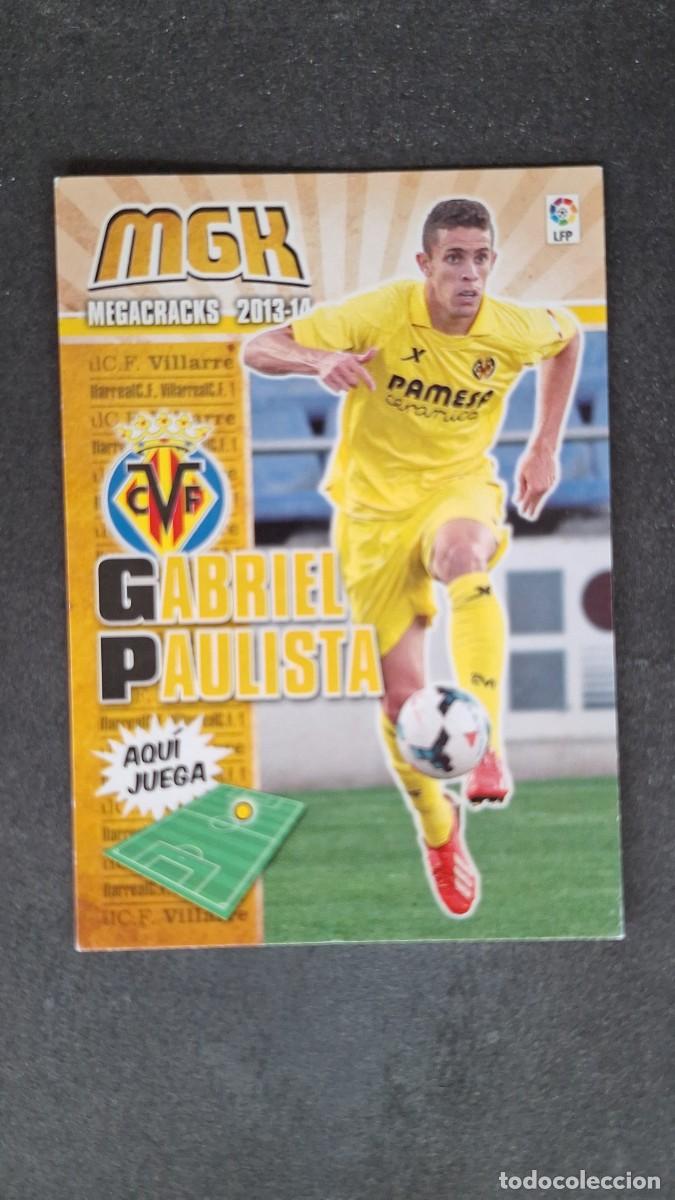 Cromos de f&uacute;tbol: L1 GABRIEL PAULISTA VILLARREAL C. F. NUEVA FICHA 353 BIS PANINI MEGACRACKS 2013 2014 13 14