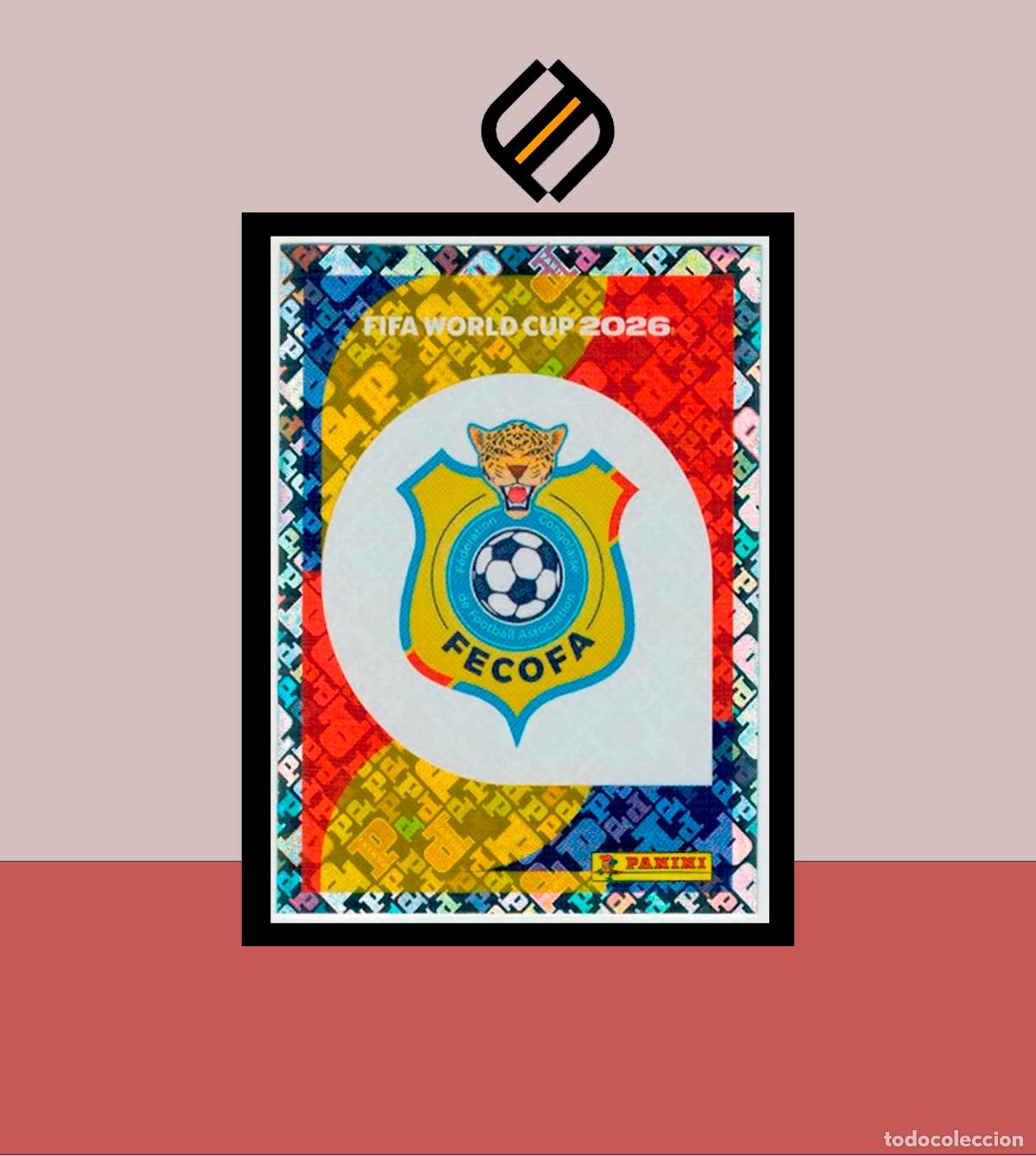 Cromos de f&uacute;tbol: PANINI FIFA CLUB WORLD CUP 2026 26 COD 1 ESCUDO CONGO DR STICKER MUNDIAL MEX CAN USA