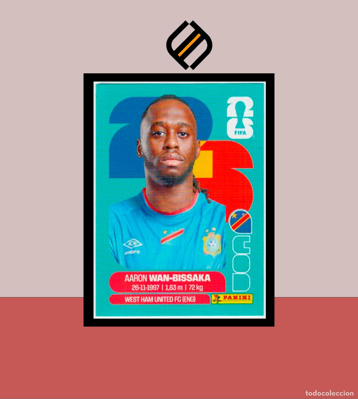 Cromos de f&uacute;tbol: PANINI FIFA CLUB WORLD CUP 2026 26 COD 3 AARON WAN-BISSAKA CONGO DR STICKER MUNDIAL MEX CAN USA