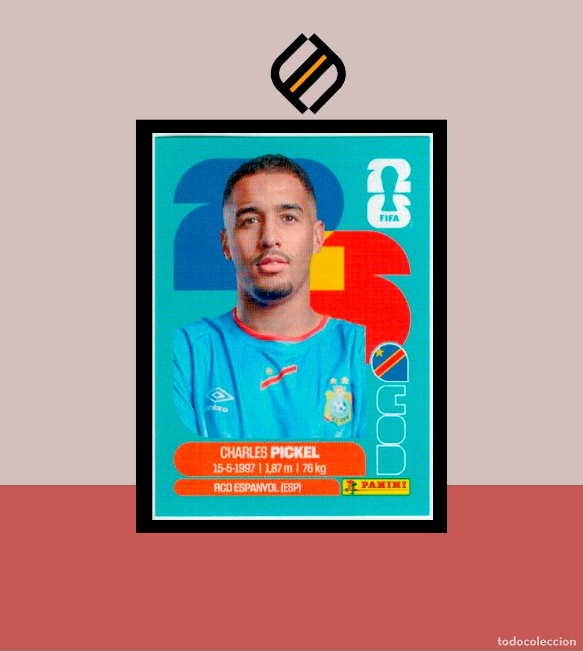 Cromos de f&uacute;tbol: PANINI FIFA CLUB WORLD CUP 2026 26 COD 8 CHARLES PICKEL CONGO DR STICKER MUNDIAL MEX CAN USA