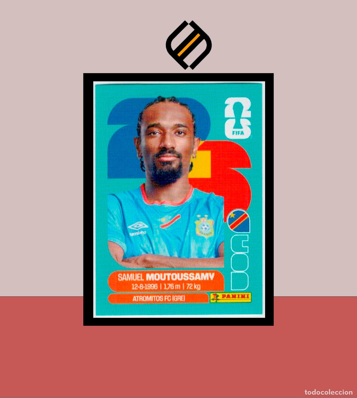 Cromos de f&uacute;tbol: PANINI FIFA CLUB WORLD CUP 2026 26 COD 11 SAMUEL MOUTOUSSAMY CONGO DR STICKER MUNDIAL MEX CAN USA