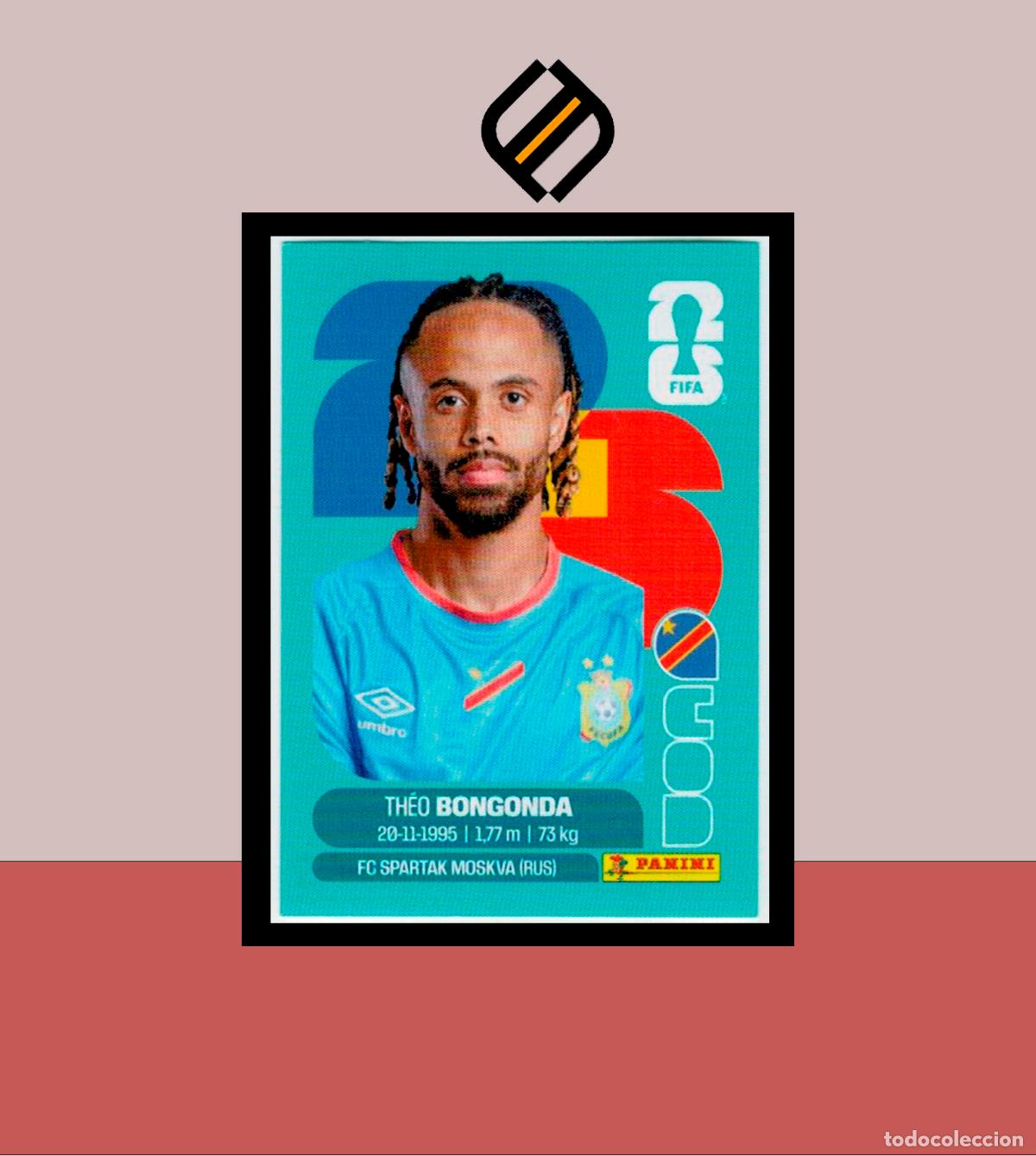 Cromos de f&uacute;tbol: PANINI FIFA CLUB WORLD CUP 2026 26 COD 14 TH&Eacute;O BONGONDA CONGO DR STICKER MUNDIAL MEX CAN USA
