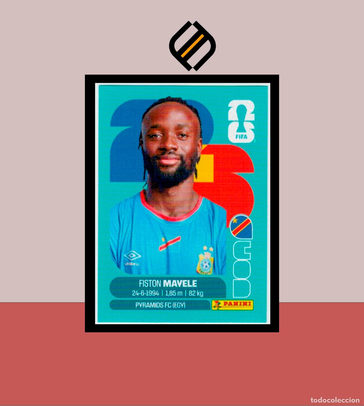 Cromos de f&uacute;tbol: PANINI FIFA CLUB WORLD CUP 2026 26 COD 18 FISTON MAYELE CONGO DR STICKER MUNDIAL MEX CAN USA