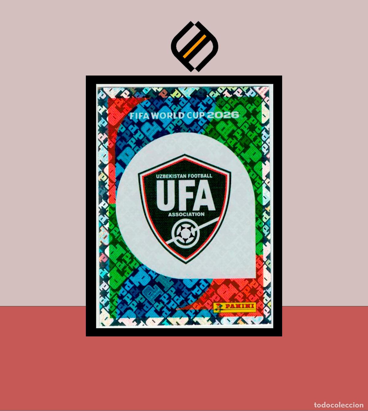 Cromos de f&uacute;tbol: PANINI FIFA CLUB WORLD CUP 2026 26 UZB 1 ESCUDO UZBEKISTAN STICKER MUNDIAL MEX CAN USA
