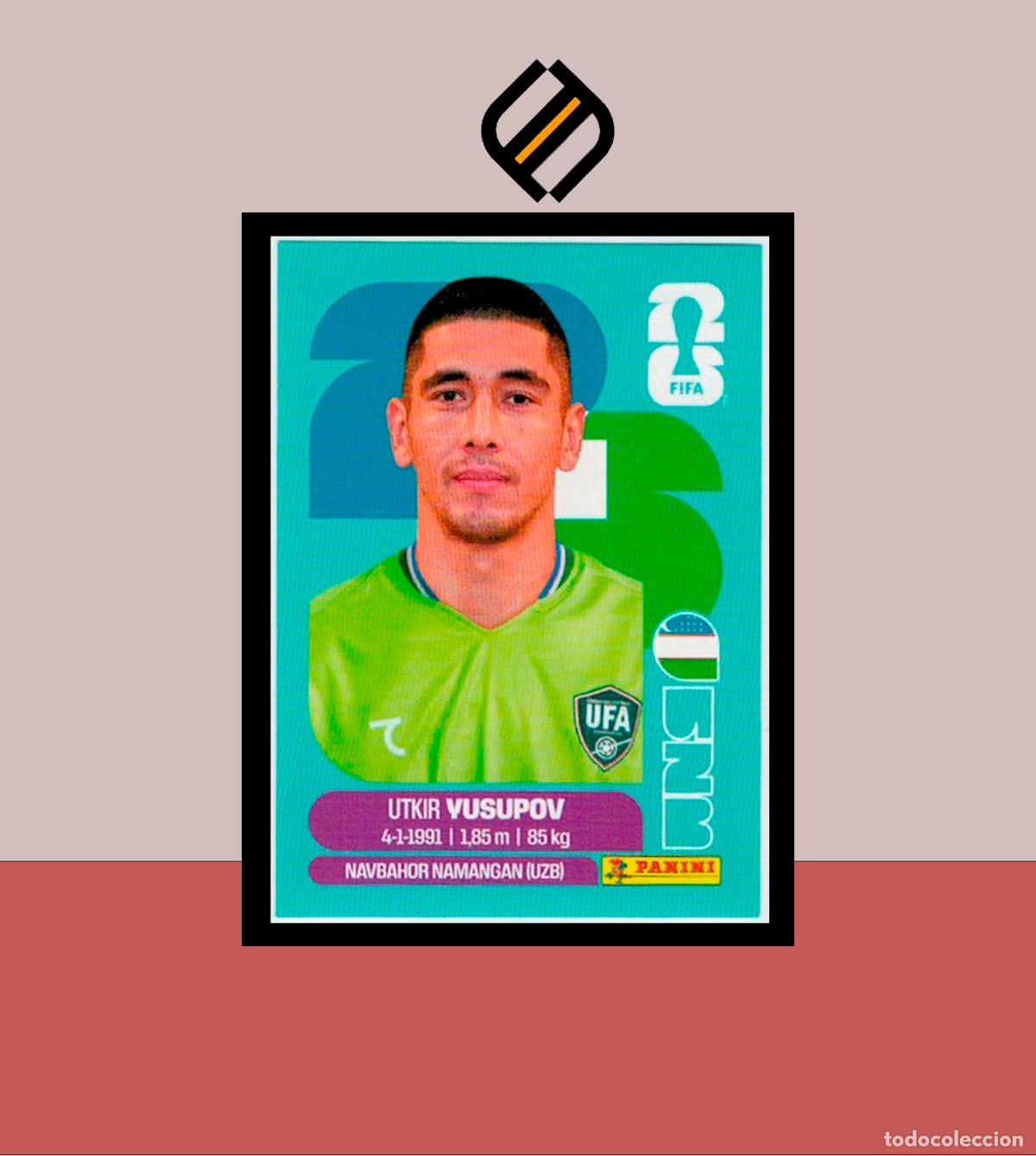 Cromos de f&uacute;tbol: PANINI FIFA CLUB WORLD CUP 2026 26 UZB 2 UTKIR YUSUPOV UZBEKISTAN STICKER MUNDIAL MEX CAN USA
