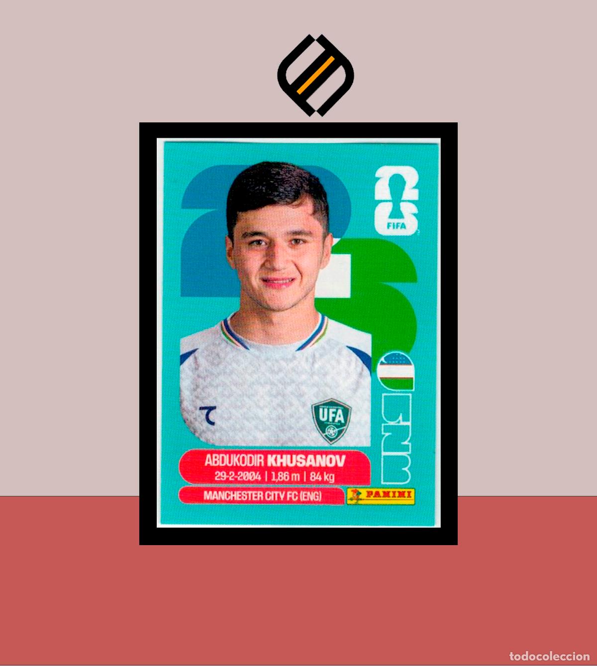Cromos de f&uacute;tbol: PANINI FIFA CLUB WORLD CUP 2026 26 UZB 9 ABDUKODIR KHUSANOV UZBEKISTAN STICKER MUNDIAL MEX CAN USA