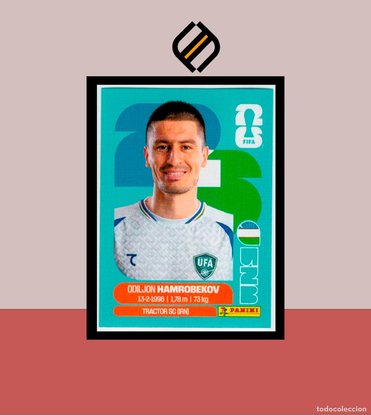 Cromos de f&uacute;tbol: PANINI FIFA CLUB WORLD CUP 2026 26 UZB 10 ODILJON HAMROBEKOV UZBEKISTAN STICKER MUNDIAL MEX CAN USA