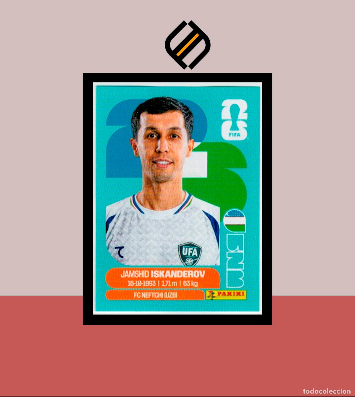 Cromos de f&uacute;tbol: PANINI FIFA CLUB WORLD CUP 2026 26 UZB 12 JAMSHID ISKENDEROV UZBEKISTAN STICKER MUNDIAL MEX CAN USA