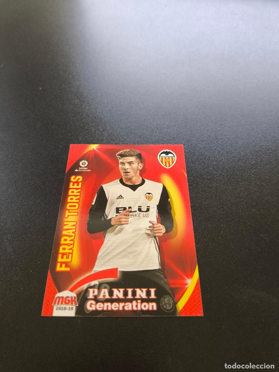 Cromos de f&uacute;tbol: 483 Ferran Torres GENERATION VALENCIA PANINI LIGA MECRACRACKS MGK 2018 2019 18 19 NO ESTE ADRENALYN