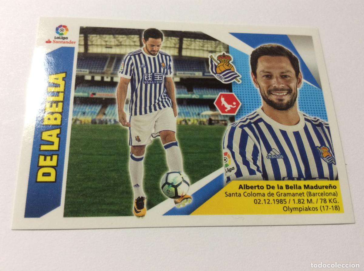 Cromos de f&uacute;tbol: &Uacute;ltimo fichaje 33 De la Bella Real Sociedad Liga Este 2017 2018 17 18 Panini
