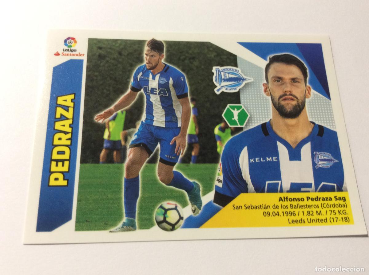 Cromos de f&uacute;tbol: Pedraza Coloca 15 BIS Deportivo Alav&eacute;s Liga Este 2017 2018 17 18 Panini