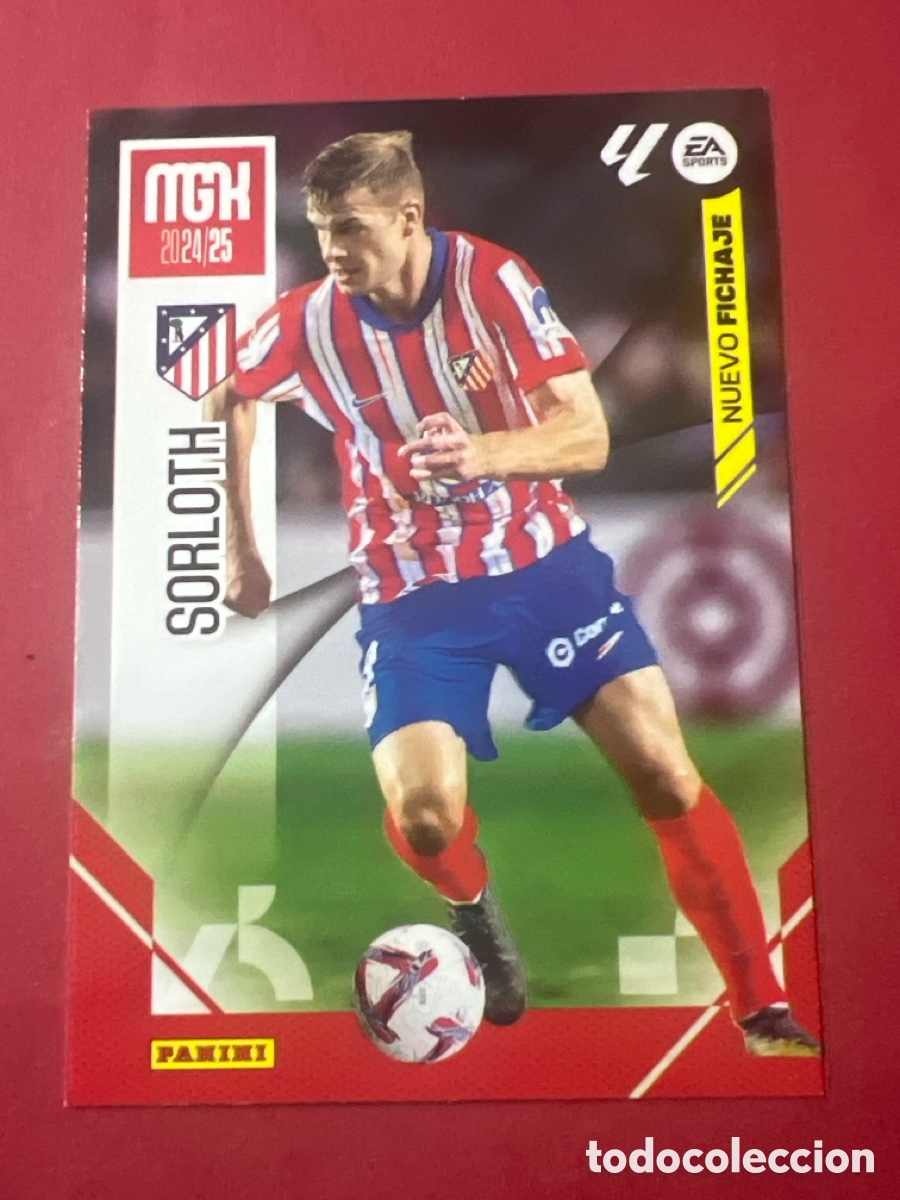 Cromos de f&uacute;tbol: C4287. N&ordm; 457 Sorloth Nuevo Fichaje Atl&eacute;tico de Madrid Megacracks 24 25