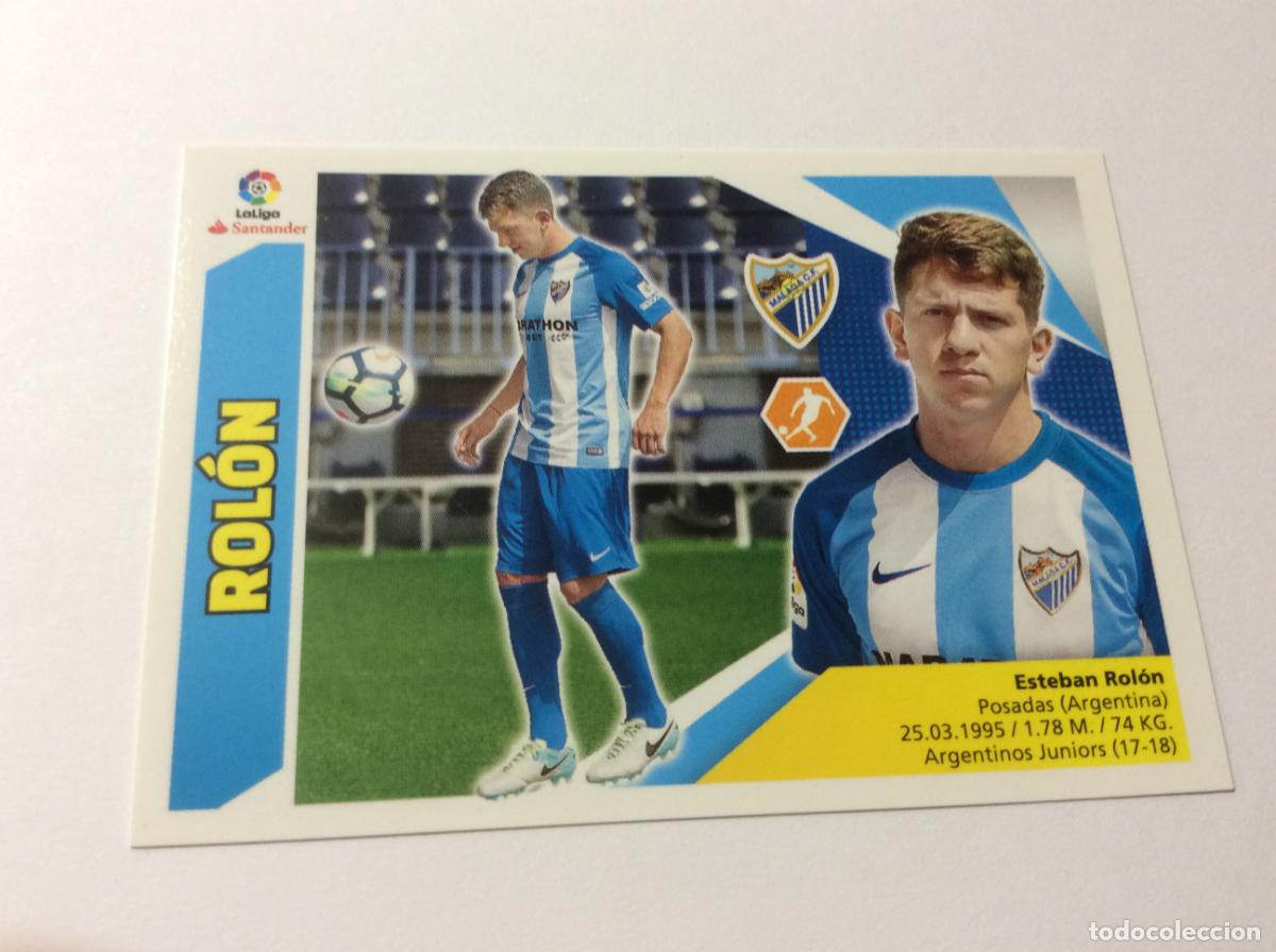 Cromos de f&uacute;tbol: &Uacute;ltimo fichaje 46 Rol&oacute;n M&aacute;laga CF Liga Este 2017 2018 17 18 Panini